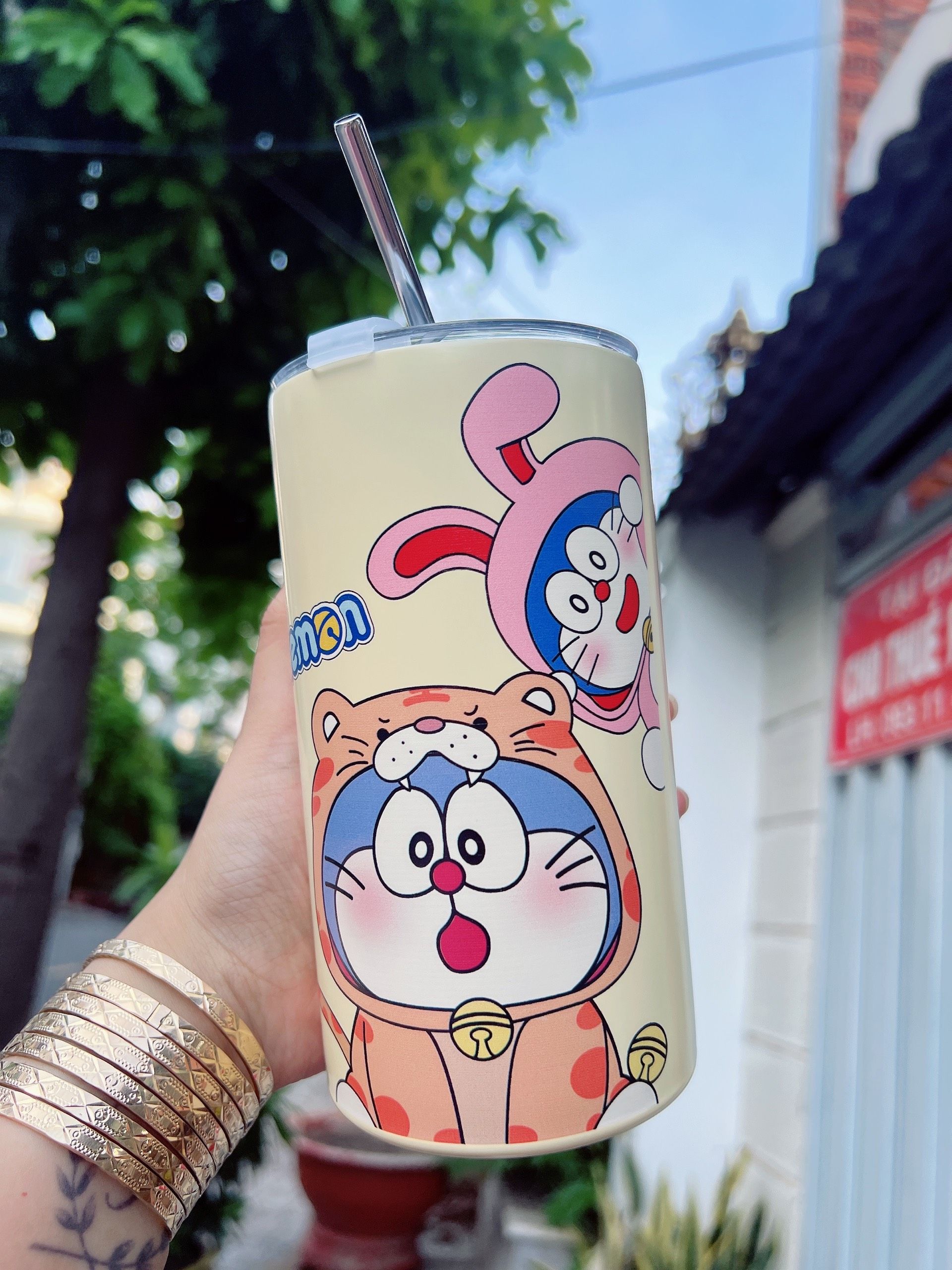 LY GIỮ NHIỆT DOREMON 600ML